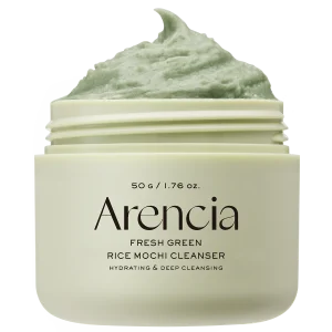 Arencia Fresh Green Rice Mochi Cleanser, Gentle Daily Cleanser for Acne-Prone Skin